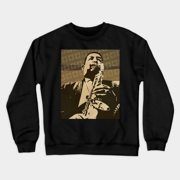 Cannonball Adderley // Retro Poster Jazz Crewneck Sweatshirt by kulinermodern